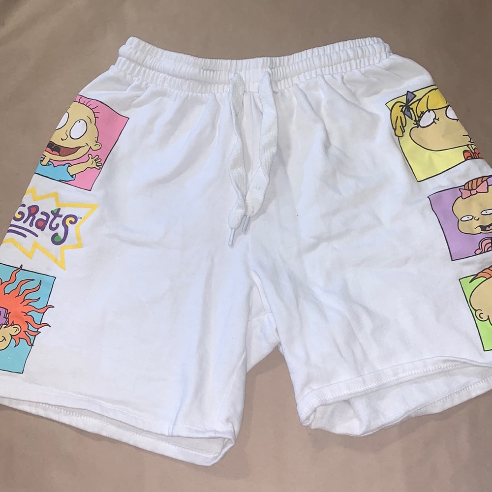 White Rugrats Sweat Shorts